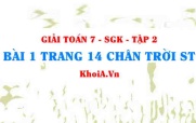 Bài 1 trang 14 Toán 7 Chân trời sáng tạo Tập 2